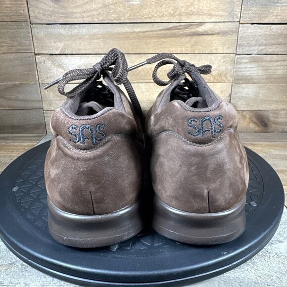 SAS Tripad Comfort Whisper Brown Suede Oxford Walking Shoes Womens Size 8 WW - Picture 4 of 10